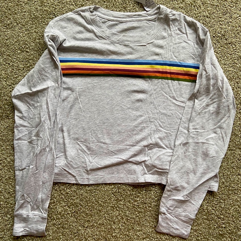 American Eagle Long Sleeve Crop